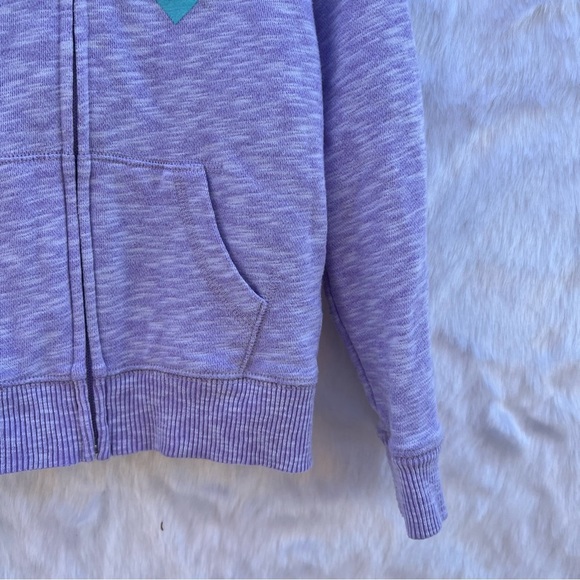 Girls Rainbow Heart Zip Up Hoodie - Picture 4 of 13